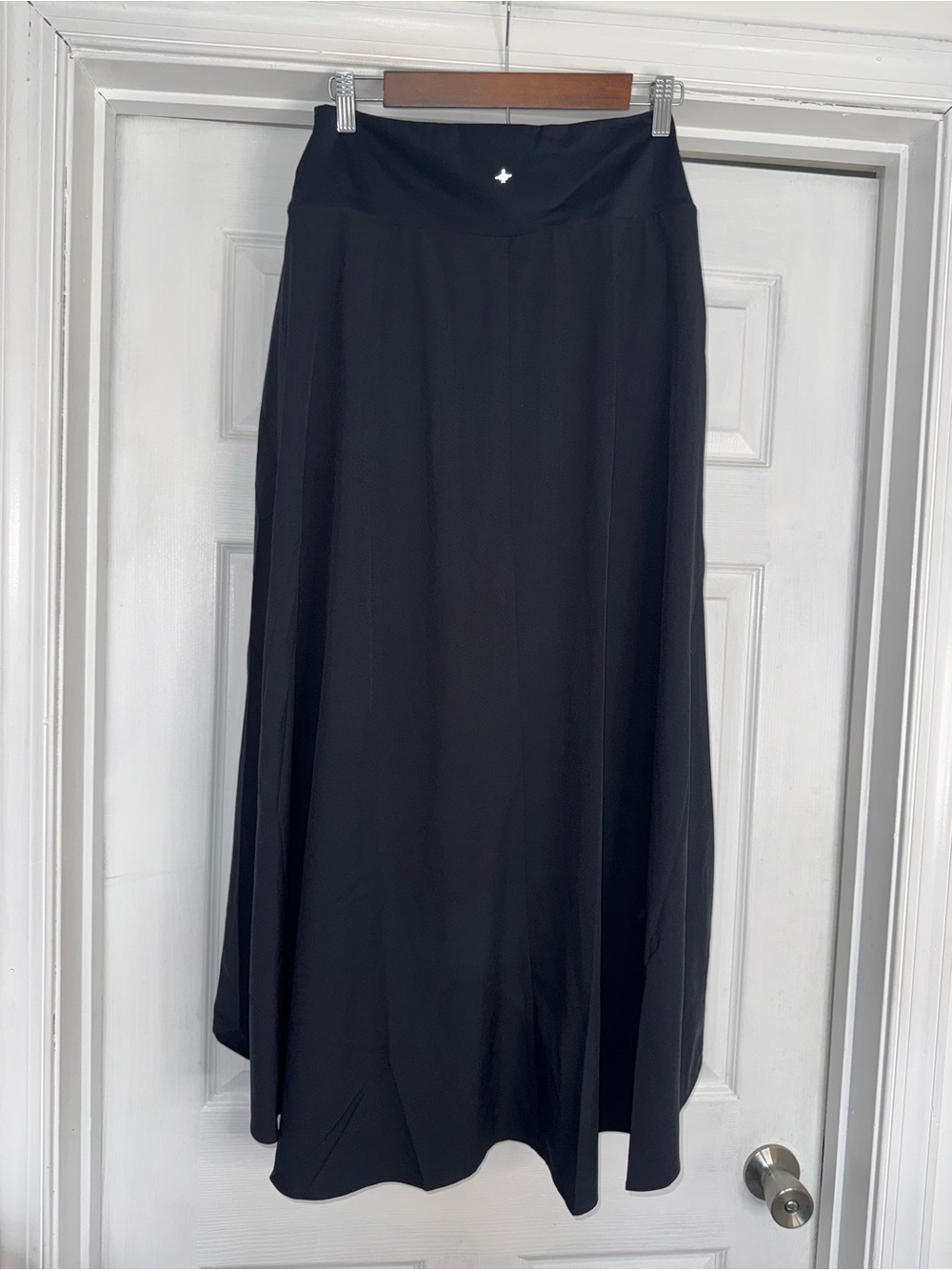 NWT Halara Breezefull High-Low High Waisted Ruffle 2-in-1 Maxi Skirt Black M 8 - Picture 10 of 11
